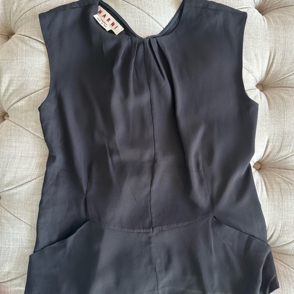 Marni Black Sleeveless Blouse